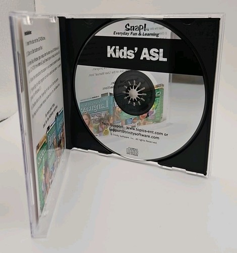 Snap! Kids American Sign Language Cd Rom Ages  4 And Up - Picture 2 of 2