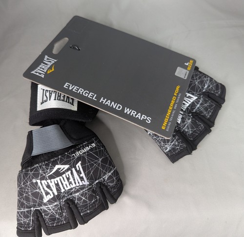 Everlast Evergel Hand Wraps L Black With Lightening Print P00001249 - Picture 3 of 8