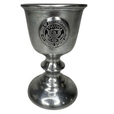 Vintage United States House of Representatives 5" Tall Pewter Chalice Mug Stein Vintage United States House of Representatives 5" Tall Pewter Chalice Mug Stein