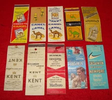 23 Vintage 1940-50's Cigarette Tobacco Advertising Matchbooks Camel Winston etc.