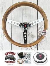 1961-1963 LeMans Tempest wood steering wheel 13 1/2" CLASSIC WALNUT