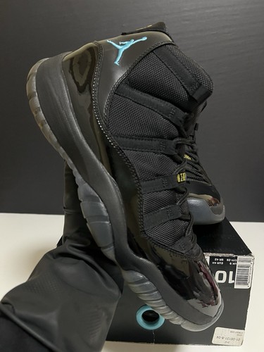 ✅ Nike Air Jordan XI Retro 11 Gamma Azul TALLA 10 | Space Jam DMP Gorra Vestido Criado