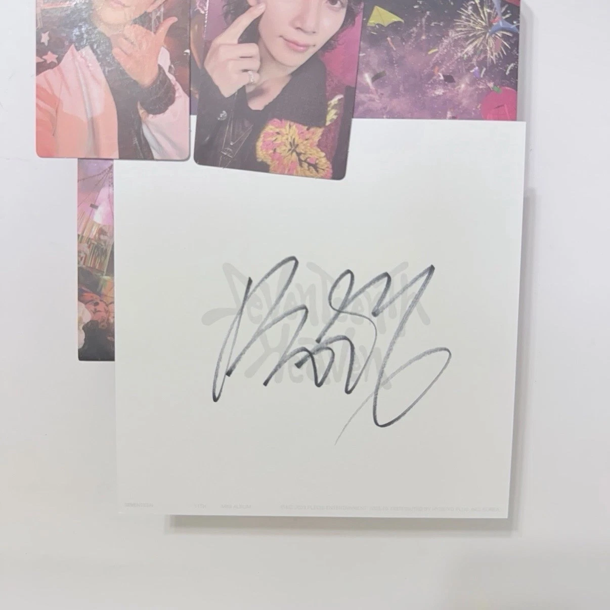 Seventeen seventeenth heaven album with Seungkwan signed postcard & photocards image 2