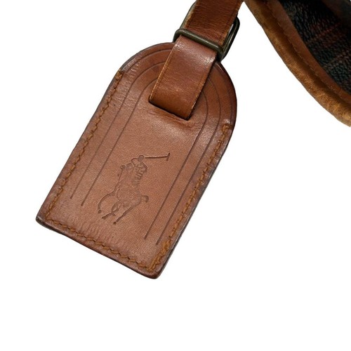 572 Polo Ralph Lauren Shoulder Bag Checked Brown Vintage Limited Edition VHTF Ra - Picture 12 of 14