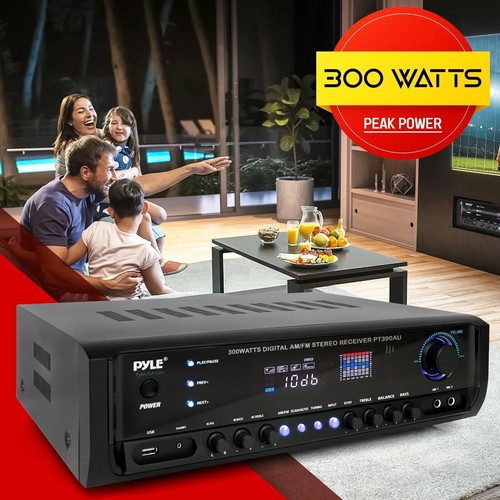 Pyle 300W Digital Stereo Receiver System USB/SD Memory Readers PT390AU - Picture 3 of 9