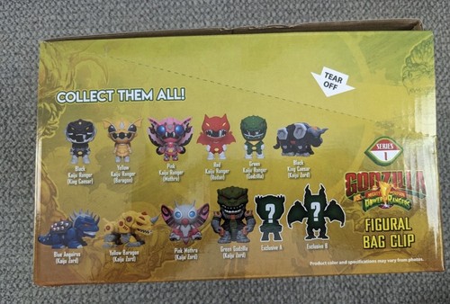 Godzilla Vs Power Rangers Figural Bag Clip Series 1 Case Of 24- Priced @ $6 Per! - Picture 3 of 4