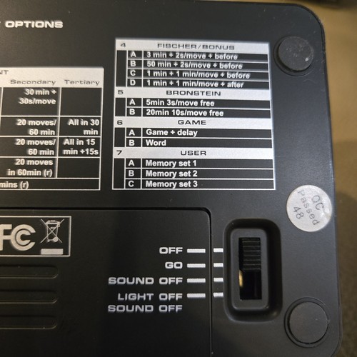 Saitek Mephisto Competition Pro Game Clock Chess Timer - Tested! - Picture 14 of 24