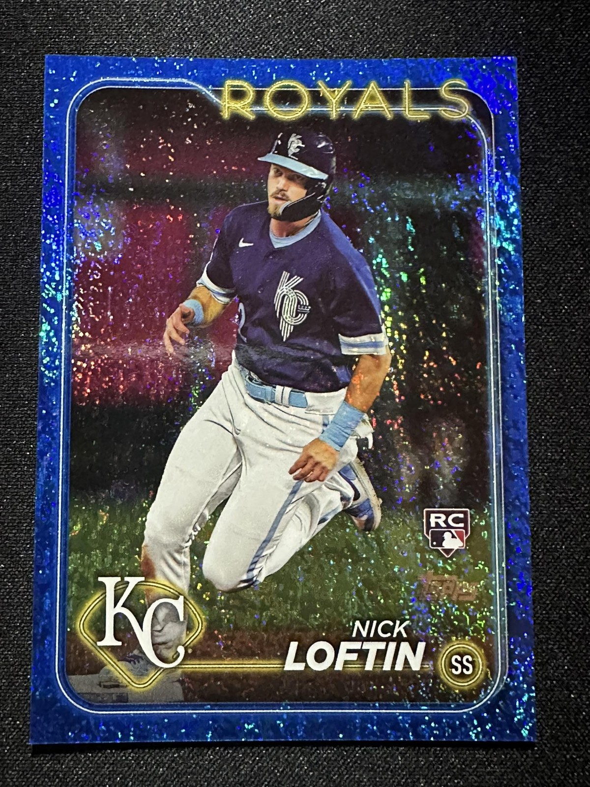 2024 Topps #506 Nick Loftin Blue Holofoil /999 RC Rookie Card Royals