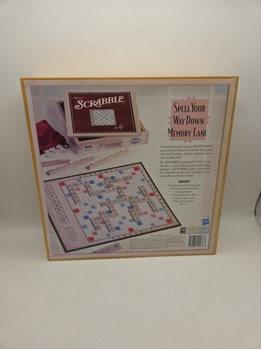 Parker Brothers SCRABBLE in Wooden Box Nostalgia Game Series - Picture 3 of 9