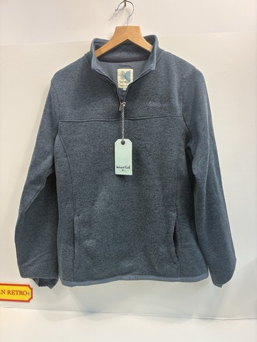 Weird Fish Aria 1/4 Zip Fleece Pullover Women’s Size 14 Blue NWT Eco Recycled - Picture 1 of 9