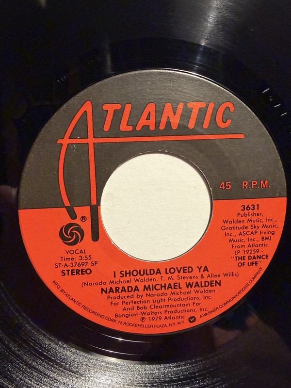 Narada Michael Walden “I Shoulda Loved Ya” Atlantic 7” 45 VG++