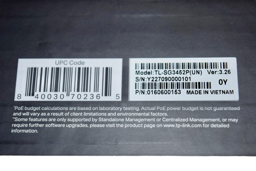 NEW TP-Link TL-SG3452P JetStream 52-Port Gigabit L2+ PoE+ Managed Switch - Picture 5 of 5