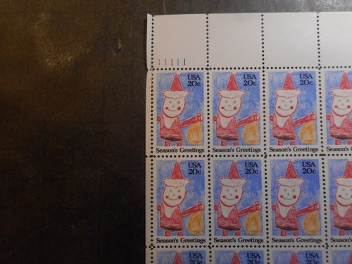 Scott 2108, 20 cent, Santa Claus, Sheet - Picture 2 of 2