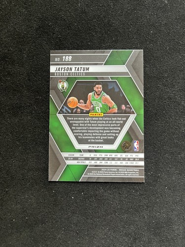 Mosaico Panini 2024-25 - Jayson Tatum #188 Silver LAZER Prizm 🍀 CELTICS SP LASER - Imagen 2 de 2
