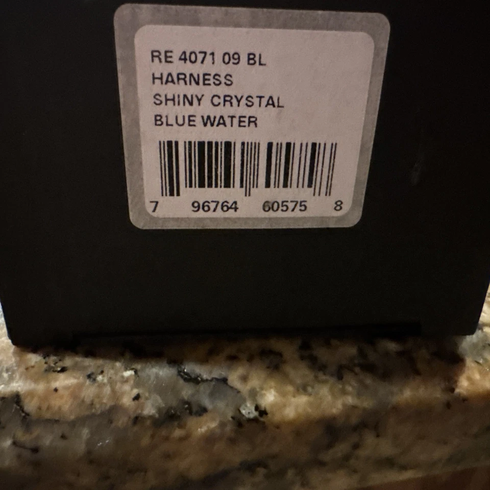 NUEVO* ARNÉS REVO TRANSPARENTE con lente de agua azul polarizada gafas de sol RE 4071 09 BL Foto 3 de 4