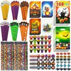 168 PCS Halloween Party Favors Set - Treats, Goodie Bag Fillers, Supplies