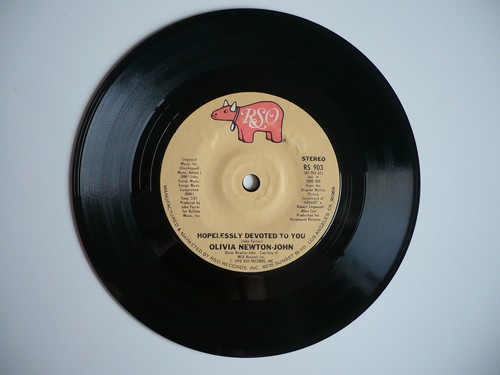 Olivia Newton John Hopelessly Devoted To You 7" Vinyl 1978 US RSO Grease Single - Picture 5 of 8