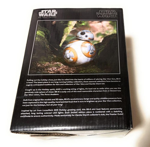 GENTLE GIANT STAR WARS BB-8 MINI BUST Figure HOLIDAY EDITION Limited of 750 - Picture 2 of 6