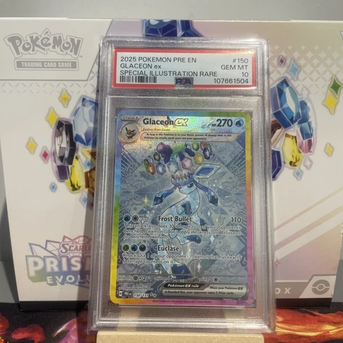 Glaceon Ex 150/131 Prismatic Evolutions PSA 10 GEM MINT Pokemon Card