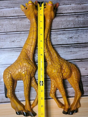 Vintage 1977 3D Plastic HOMCO Giraffe Wall Hanging Plaques MCM Animal Decor - Picture 10 of 10