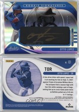 2022 Panini Absolute Spectrum Gold / Black /10 Otto Lopez #121 Auto RC