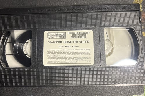 VHS Wanted Dead Or Alive 1986 StarMaker Rutger Hauer Action - Bild 3 von 3