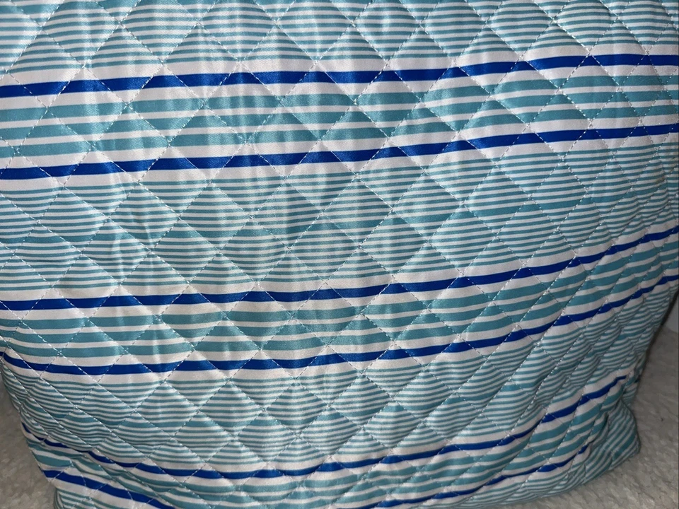 SCOUT Tote Bag Green/Blue and white Striped Large - Image 4 of 4