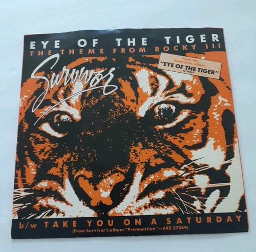 Survivor Eye Of The Tiger Rocky III Picture Sleeve 7" 45 /Take You On A Saturday - Picture 2 of 4