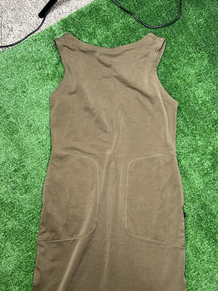 Maxi Vestido Lululemon Lab Jacquard Tela Cupro Talla 8 Foto 2 de 4