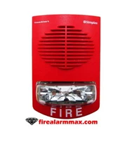 Simplex 4903-9358. Speaker Strobe, Red.