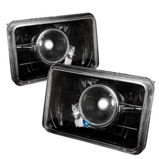 Spec-D Tuning LHP-4X6JM 4 x 6 Projector Headlights for All- Black - 10 x 10 x...