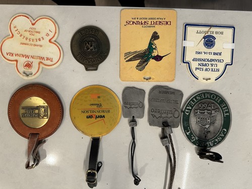 Vintage Golf Memorabilia Lot Balls Tags Tools Glove PGA Bag Tees Collectibles - Picture 2 of 18