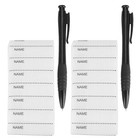  2 Sets Clothing Name Tags: Writable Fabric Labels with Marker - Self Adhesive