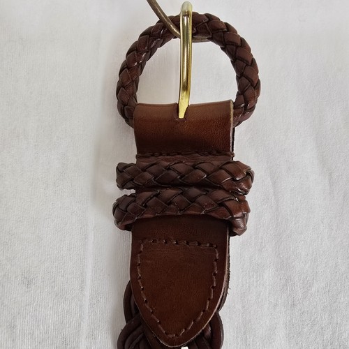 Talbots Damen Webgürtel Echtleder Chaps abgerundete Schnalle Größe S - Bild 9 von 9