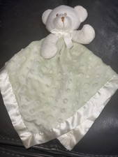 Blankets And Beyond Lovey Green Raised Dots Plush Bear Stuffed Animal Toy