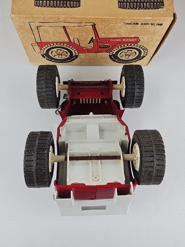 Buggy Tonka Dune 1971 vintage n.º Jeep 2445 con cadena y caja originales - Imagen 17 de 24