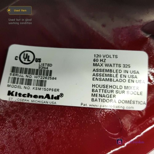 KITCHENAID ARTISAN KSM150PSER 120V MIXER RED WITH ATTACHMENTS & BOWL - Picture 9 of 11