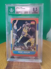 Magic Johnson #53 (1986 - 1987 Fleer) Grade 8.5 NM - MT+