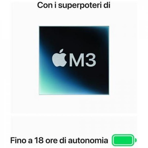 Apple Macbook Air M3 (2024) Display 15" 8C 10G 24Gb Ram 512GB SpaceGrey Mc9h4t/a - Bild 5 von 7