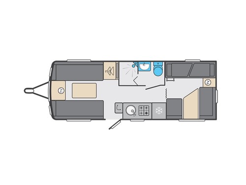 Swift Sprite Major 6TD caravan 2023 Motor mover/Awning - Picture 9 of 12