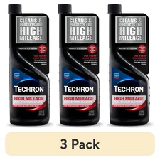(3 pack) Chevron Techron High Mileage Fuel System Cleaner, 12 oz
