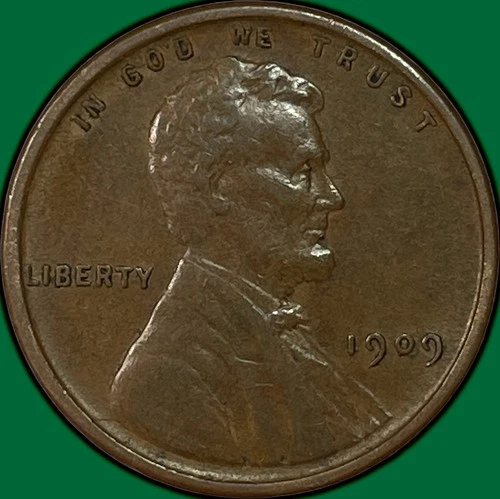 1909-VDB Lincoln Wheat Cent Extremely Fine XF Coin #37534