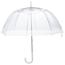 Clear Dome Umbrella, Durable Wind-Resistant Umbrella with Sturdy Bubble Design