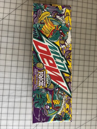 12 Pack Mtn MOUNTAIN DEW Baja Passionfruit PUNCH Limited Edition Soda Pop Cans - Picture 6 of 6