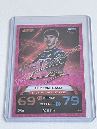 F1 Turbo Attax 2023 PINK PARALLEL SIGNATURE STYLE - Pick Your Card - Topps 🇮🇳 - Picture 9 of 19