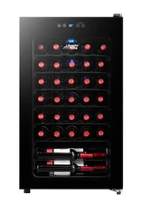 Arctic King Premium 34-Bottle Standard Wine Cooler, Glass Door, 