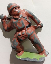 METAL CAST Co. 36A RARELY SEEN Toy Lead Soldier WW2 GRENADER Barclay Manoil