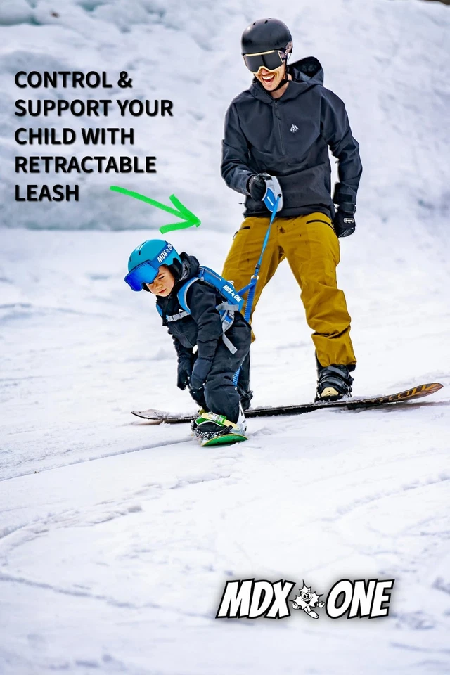 Arnés de seguridad Olive para niños esquí snowboard correa ajustable mochila Foto 4 de 4