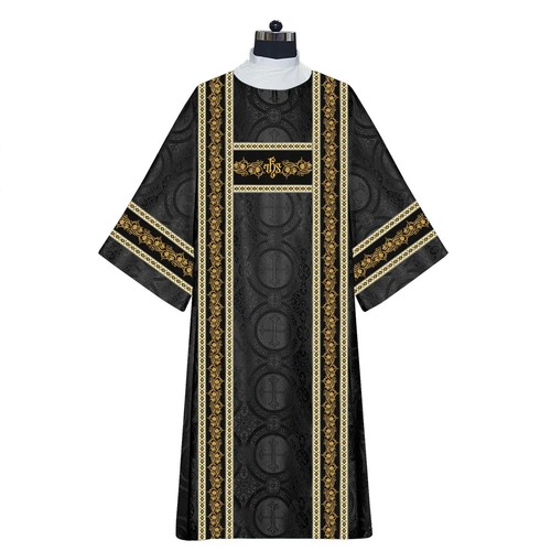 Graceful Deacon Dalmatic Featuring the IHS Motif for Liturgical Vestments - Picture 16 of 16