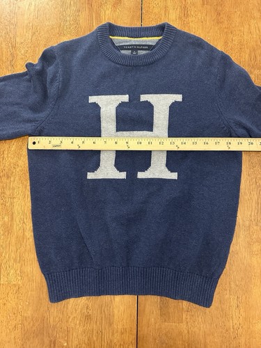 Tommy Hilfiger “H” Knit Sweater Medium Varsity Preppy - Bild 4 von 5